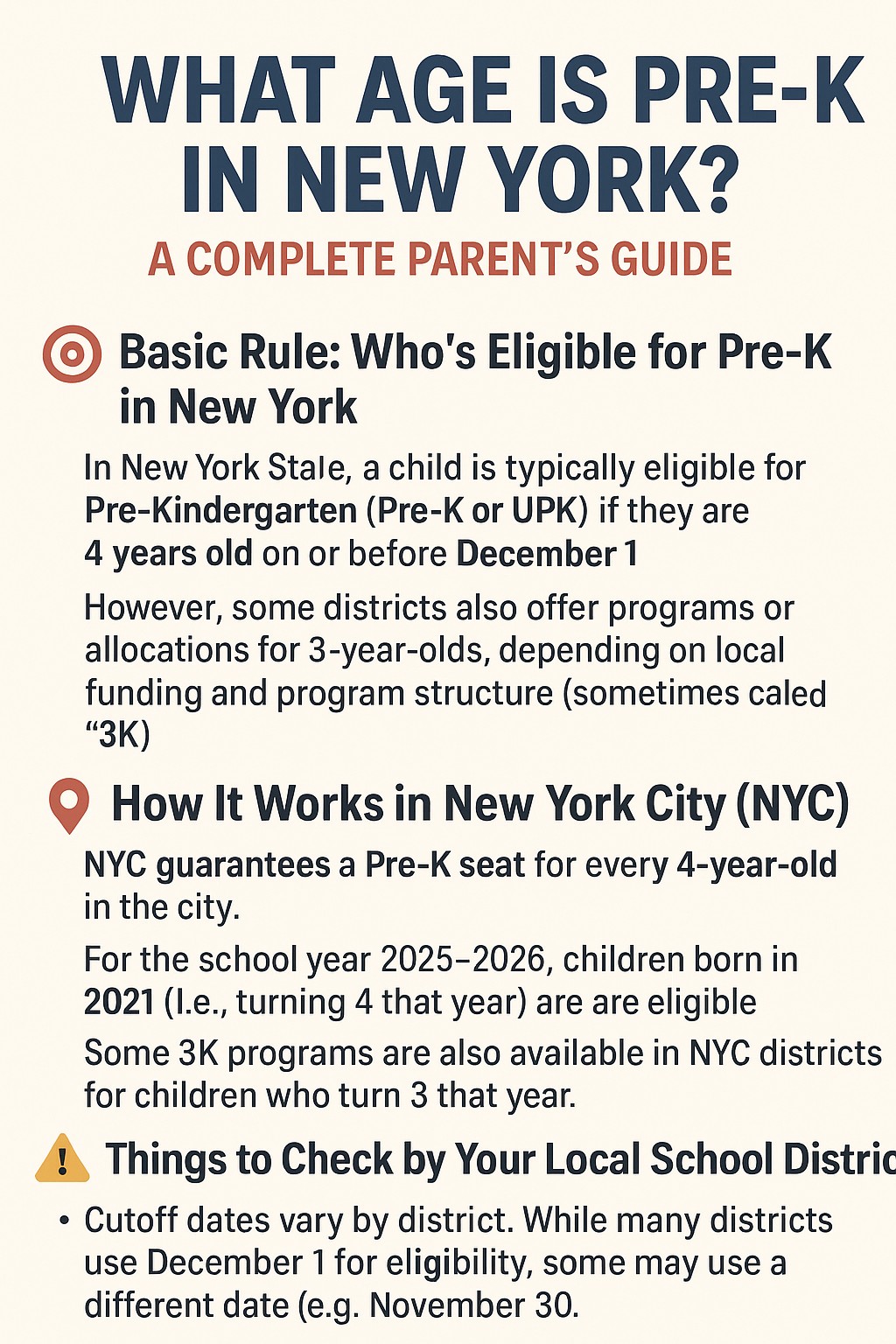 What Age Is Pre-K in New York? A Complete Parent’s Guide