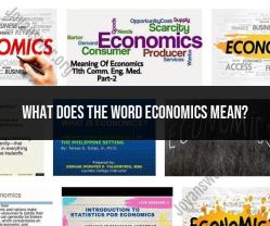 What Economics Means: Understanding the Core Definition