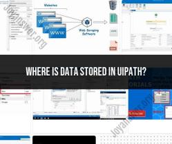 Where is Data Stored in UiPath: Understanding Storage Locations