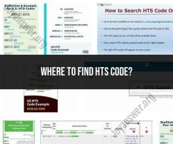 Where to Find Your HTS Code: A Practical Guide