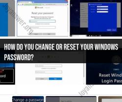 Windows Password Change and Reset: Comprehensive Guide