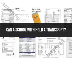 Withholding Transcripts: School Policies and Student Rights