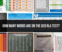 Word Count on the GED RLA Test