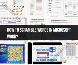 Word Scramble in Microsoft Word: Simple Steps for Fun Text Manipulation