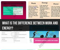 Work vs. Energy: Exploring the Key Differences
