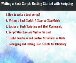 Writing a Bash Script: Getting Started with Scripting