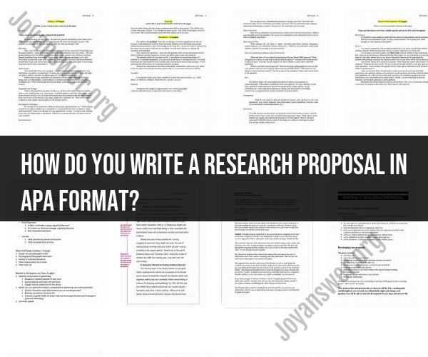 Writing A Research Proposal In APA Format Step by Step Guide 