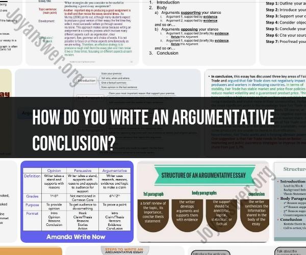 Writing an Argumentative Conclusion: Effective Strategies