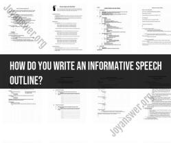 Writing an Informative Speech Outline: Step-by-Step Guide