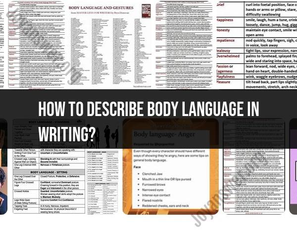 Writing the Unspoken: Describing Body Language