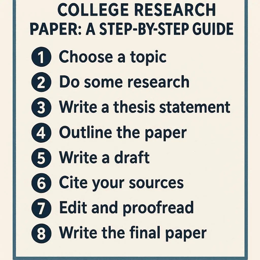 Writing Your College Research Paper: Step-by-Step Guide
