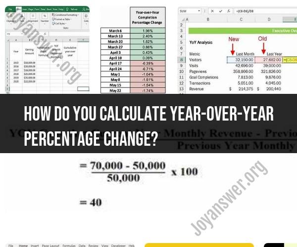 Year-Over-Year Percentage Change Calculation: How-To