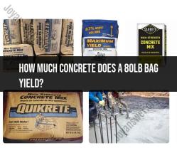 Yield of an 80lb Bag of Concrete: Calculations and Usage