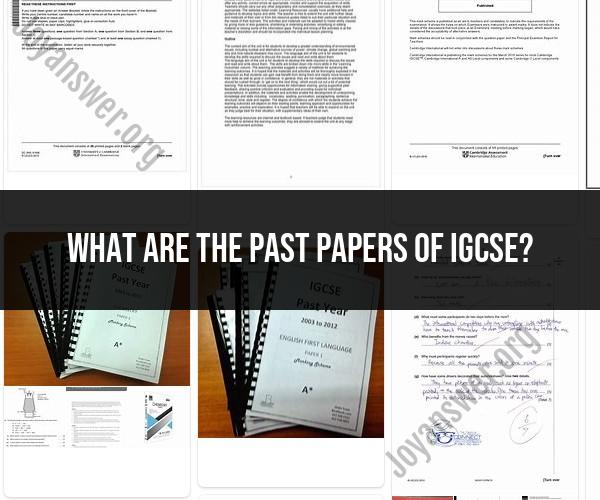 A Glimpse into Success: Navigating IGCSE Past Papers