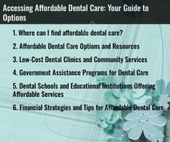 Accessing Affordable Dental Care: Your Guide to Options