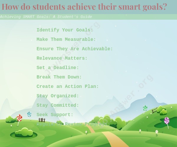 Achieving SMART Goals: A Student's Guide