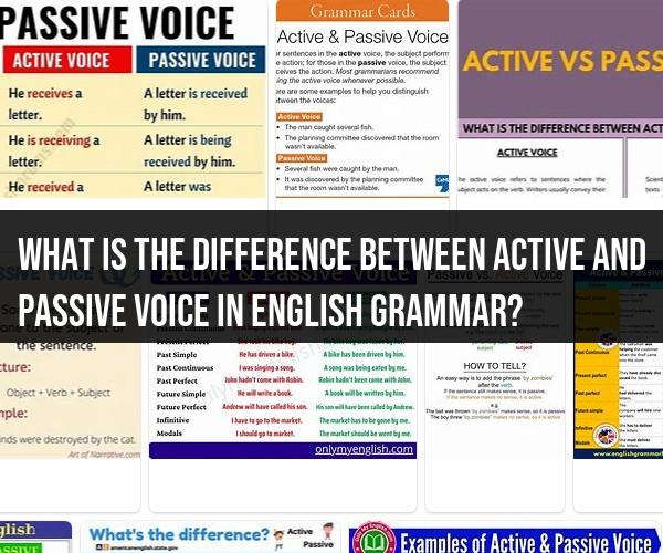 Active vs. Passive Voice: Clarifying the Difference in English Grammar