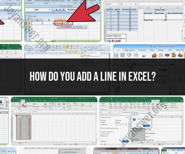 Adding a Line in Excel: Quick and Simple Techniques