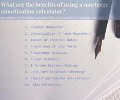 Advantages of Mortgage Amortization Calculators: Financial Clarity