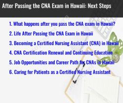 After Passing the CNA Exam in Hawaii: Next Steps