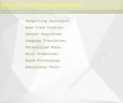 AI Lyrics Generator: Concept and Application