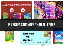 Allergy Medication Showdown: Comparing Zyrtec's Strength to Allegra's
