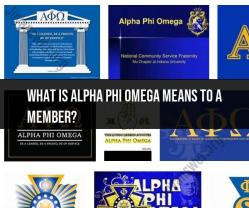 Alpha Phi Omega: Meaning and Significance for Members