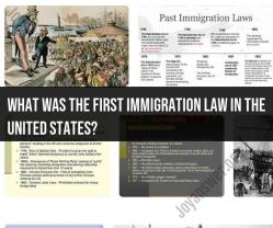 America's First Immigration Law: A Historical Perspective