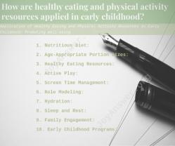 Application of Healthy Eating and Physical Activity Resources in Early Childhood: Promoting Well-being