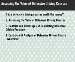 Assessing the Value of Defensive Driving Courses