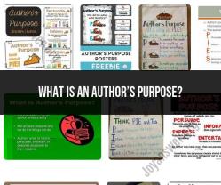 Author's Purpose: Unraveling the Intent Behind Writing