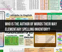 Authorship of the Words Their Way Elementary Spelling Inventory