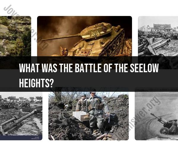 Battle of the Seelow Heights: Historical Conflict Overview