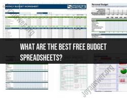 Best Free Budget Spreadsheets: Managing Your Finances