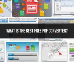 Best Free PDF Converter Tools: Converting Documents