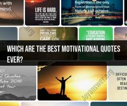 Best Motivational Quotes Ever: Inspirational Words