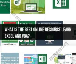 Best Online Resource to Learn Excel and VBA: Skill Development