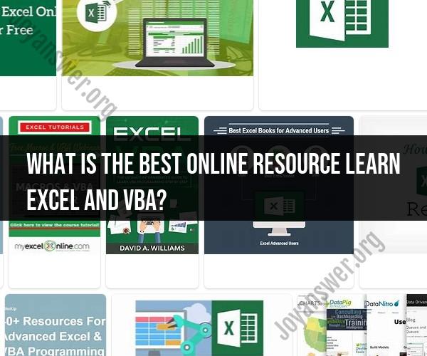 Best Online Resource to Learn Excel and VBA: Skill Development