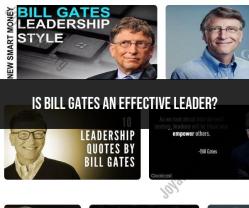Bill Gates as an Effective Leader: Leadership Assessment