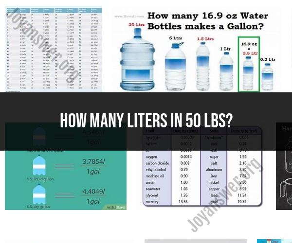 Bridging the Weight-Volume Gap: Converting Pounds to Liters