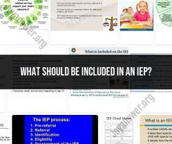 Building Effective IEPs: Essential Components and Guidelines