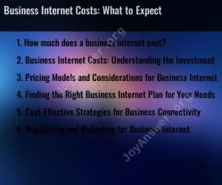 Business Internet Costs: What to Expect