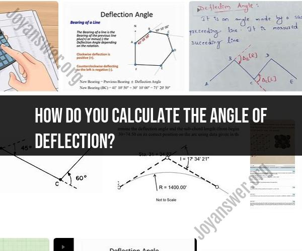 Calculating Angle of Deflection: Formulas and Methods