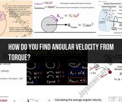 Calculating Angular Velocity from Torque: Physics Explained