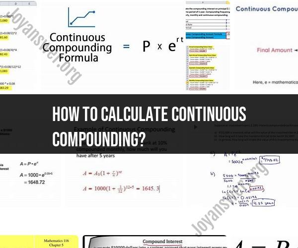 Calculating Continuous Compounding: Financial Formula