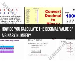 Calculating Decimal Value from a Binary Number