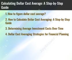 Calculating Dollar Cost Average: A Step-by-Step Guide