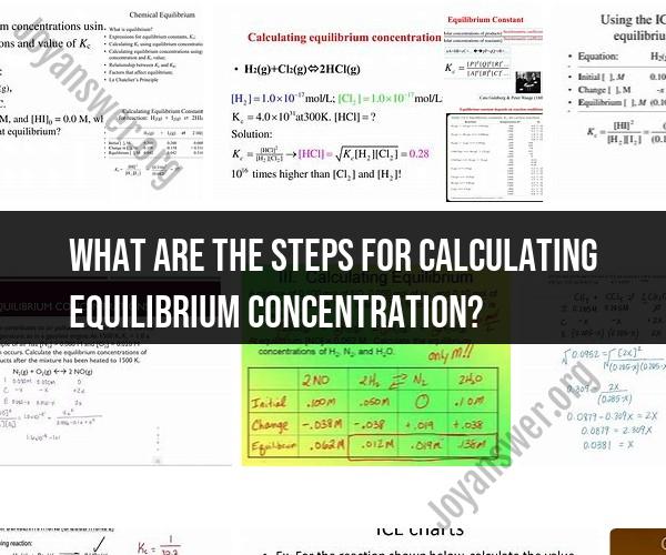 Calculating Equilibrium Concentration: Step by Step