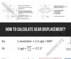 Calculating Gear Displacement: Mechanical Engineering Insight