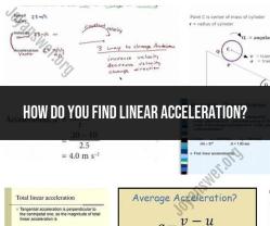 Calculating Linear Acceleration: A Step-by-Step Guide